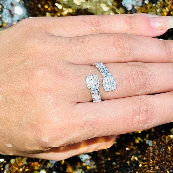 Beautiful custom cuff bracelet bypass cuff bangle 14k gold vermeil 925 Best Gift - Picture 3 of 10